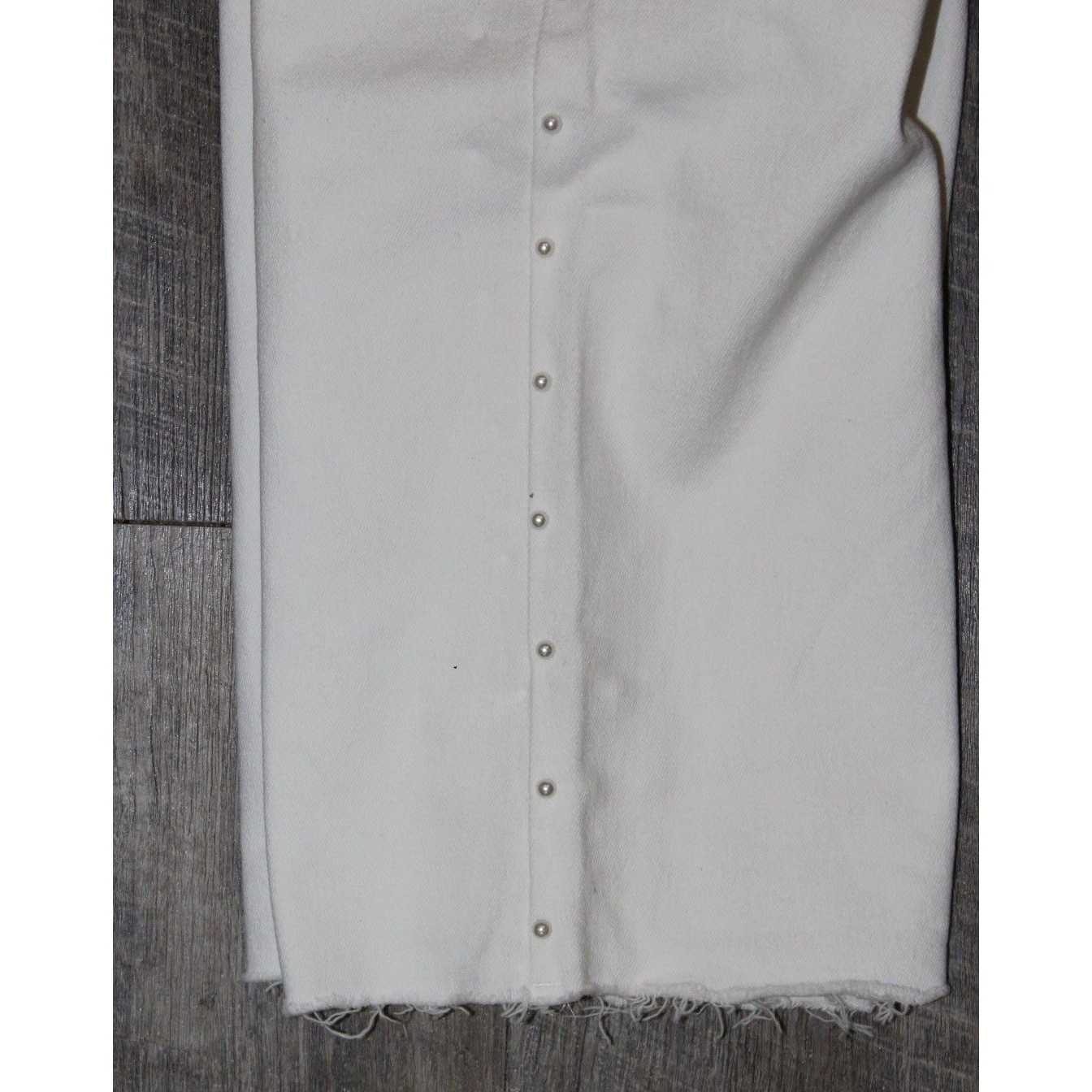 Generation Love White Jordy Pearl Denim Pants Jeans Raw Hem Nwt $276 Sz 29 — image 2 of 6